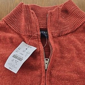 Red - J Crew Factory Raglan half-zip sweater - Size M
